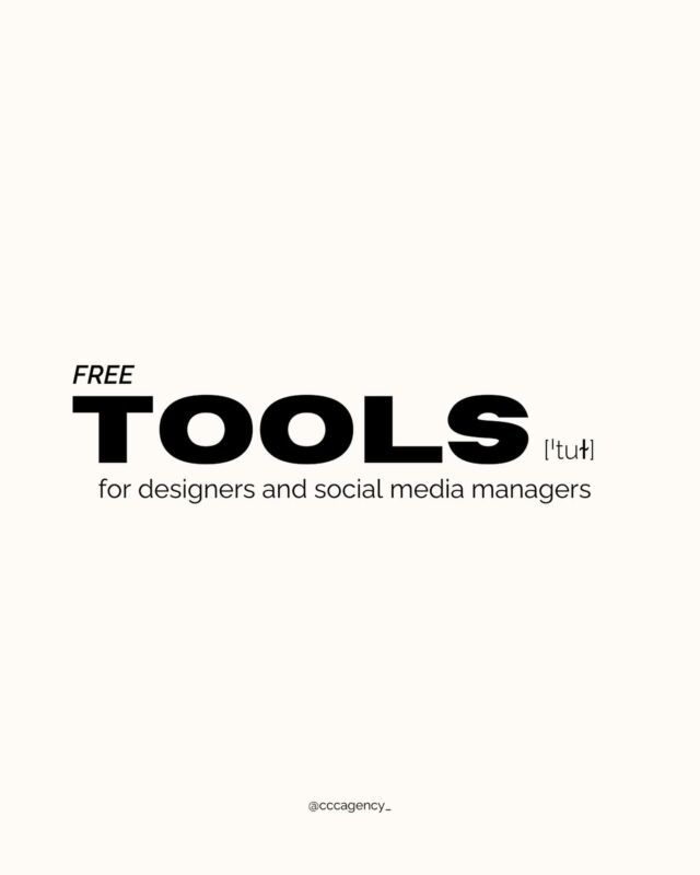 Here are some free tools to use on a daily basis ! 

#branding #brandingdesign #brandinginspiration #brandingagency #design  #communication #agency #communicationagency #digital #communicationdigitale #designer #socialmedia #socialmediamarketing #socialmediamanager